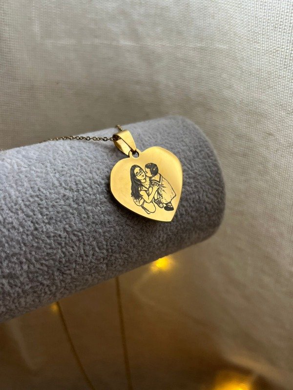 Producto - Collar Corazon personalizado 2,7cm AD