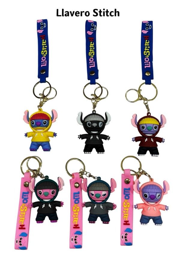 Producto - Llaveros Stitch con gorros