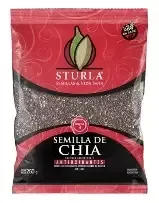 Producto - CHIA NEGRA ENVASADA- STURLA - 250GRS