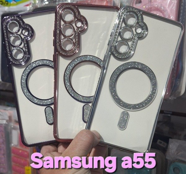 Producto - Fundas magsafe con strass. Samsung a55