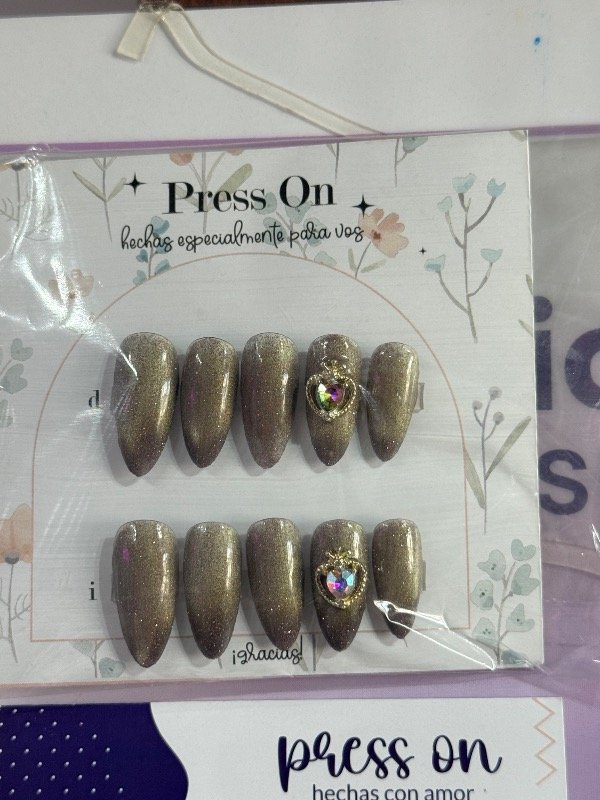 Producto - Press on ojo de gato + dije