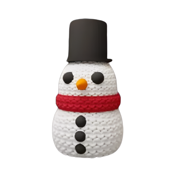 Producto - Muñeco de Nieve efecto tejido