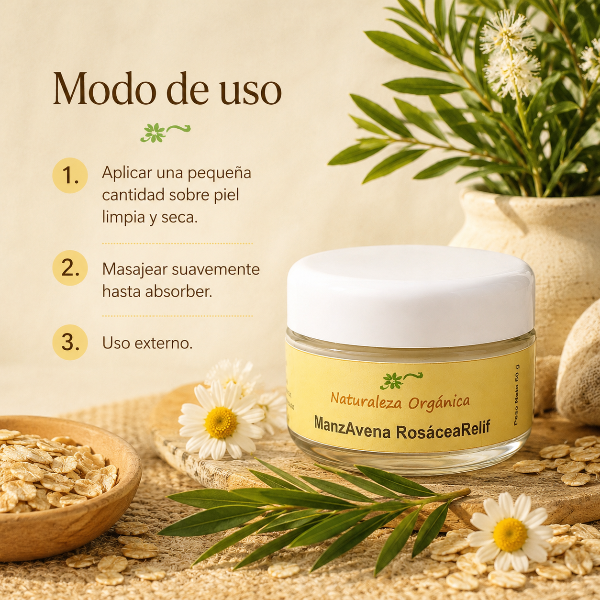 Producto - Pack 4 Cremas Naturales Manzanilla y Avena Piel Sensible ManzAvena 200 g - 3