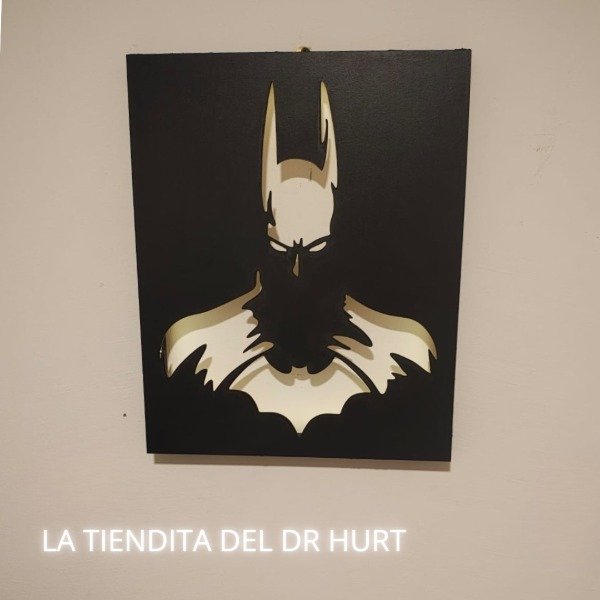 Producto - Batman Silueta Cuadro LED