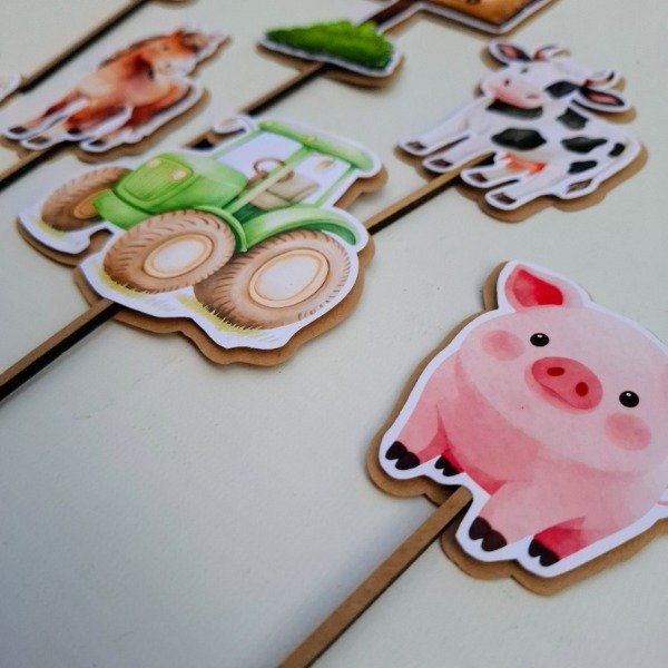 Producto - TOPPER GRANJA 8CM (PRECIO X UNIDAD, MINIMO 5U) - 6