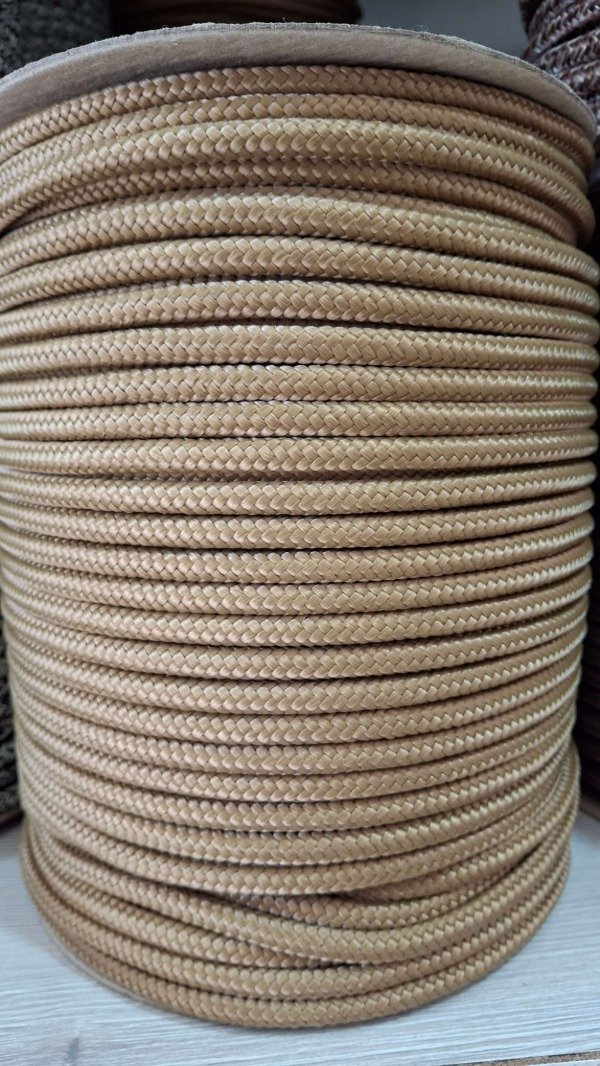 Producto - Cordón polipropileno CON ALMA 6mm SIMIL YUTE ROJIZO