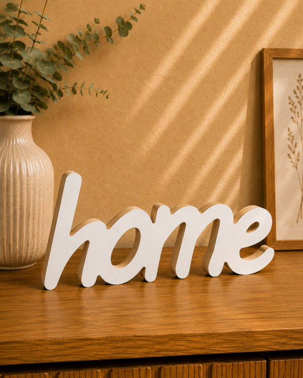 Producto - Palabra decorativa HOME color blanco - 0