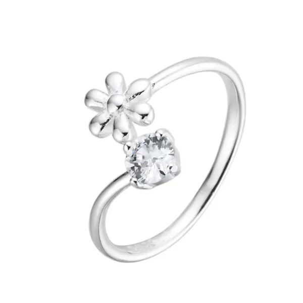 Producto - Anillo flor y punto de luz
