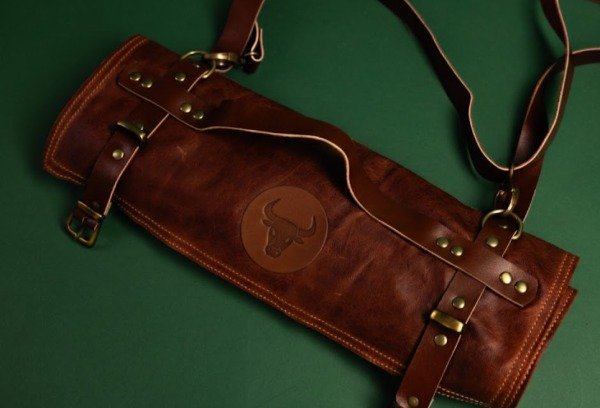 Producto - Roll de cuero porta cuchillos de 14