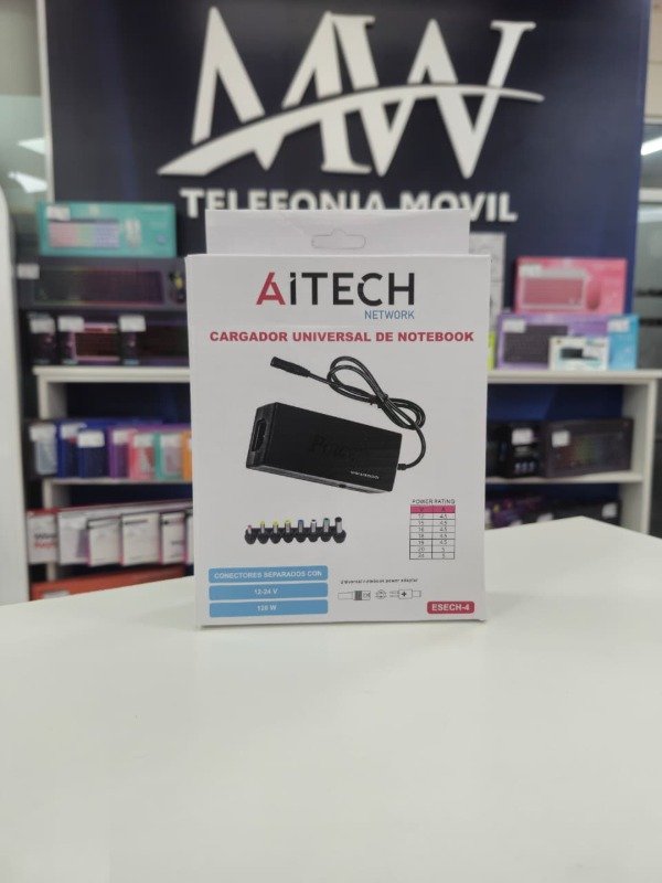 Producto - Cargador Notebook Certificado con 8 Pines 120W Aitech AICP070104N