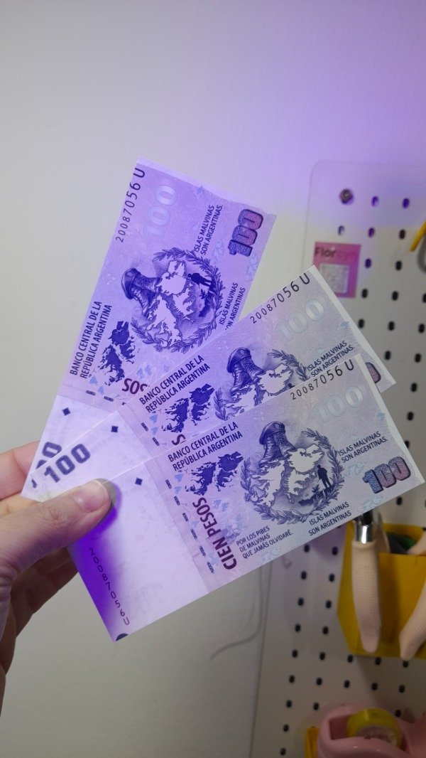 Producto - 100 billetes Malvinas con dorso publicitario