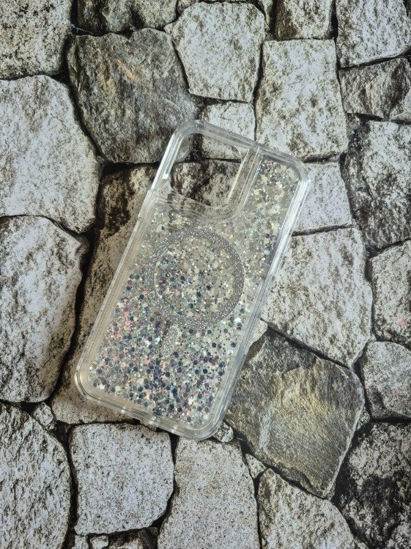 Producto - Funda bumper glam MagSafe Iphone 14 plata