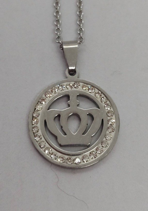 Producto - Medalla circular con strass - 2