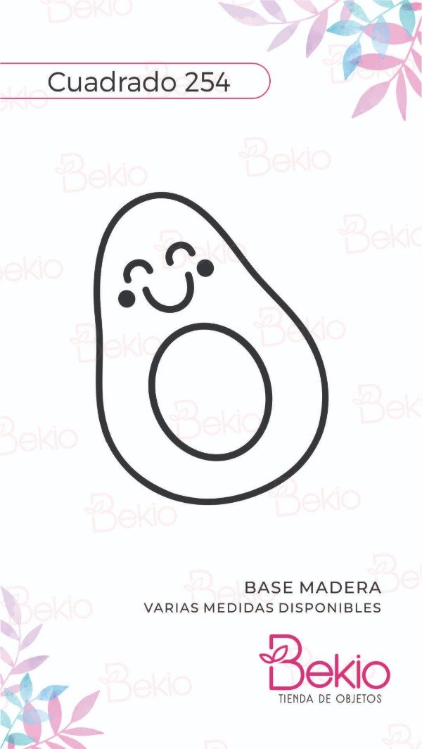 Producto - Sello Cuadrado 254 - Palta