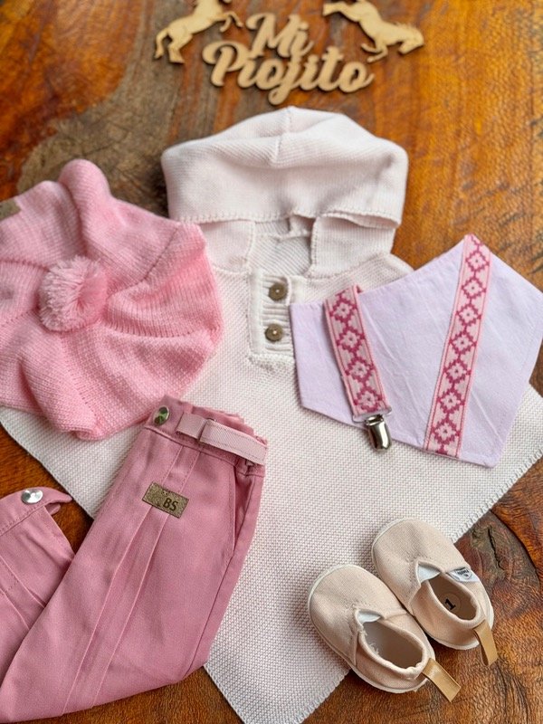 Producto - Poncho de hilo Rosa Pastel - 4