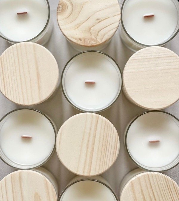 Producto - Vela Carmela Pabilo de madera x 10