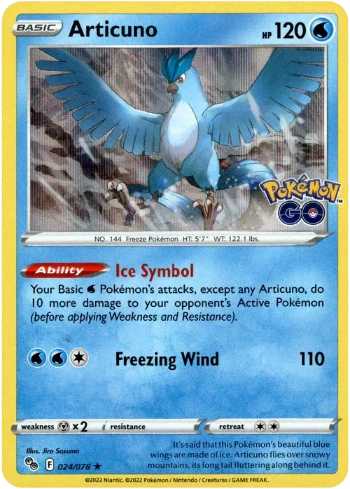 Producto - Articuno - 024/078 - Pokemon Go - Holo