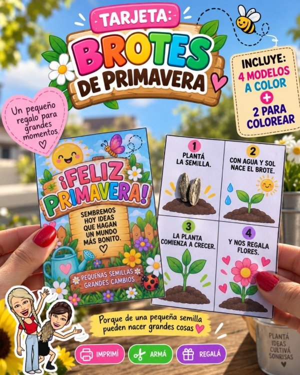 Producto - TARJETA. BROTES DE PRIMAVERA