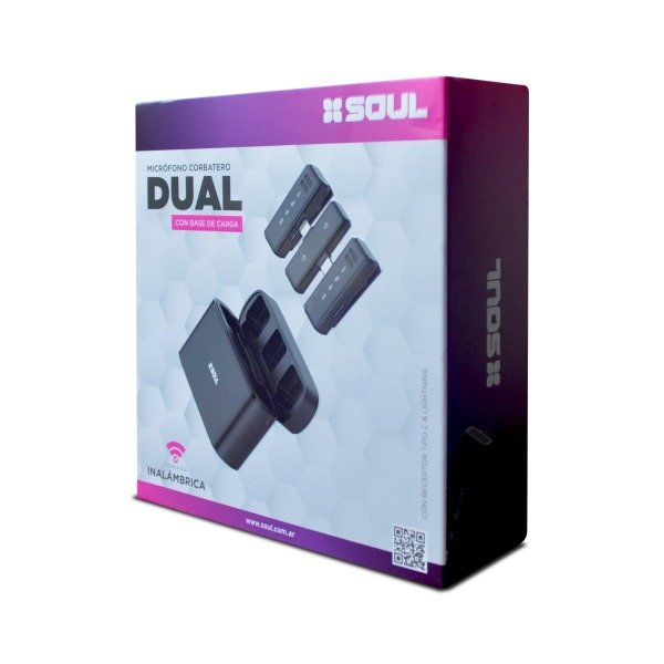 Producto - Micrófono Corbatero Dual con Base