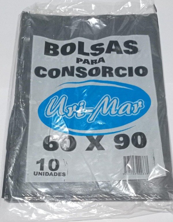 Producto - PAQ. BOLSA RESIDUOS 60X90 CM NEGRA 10 UNIDADES