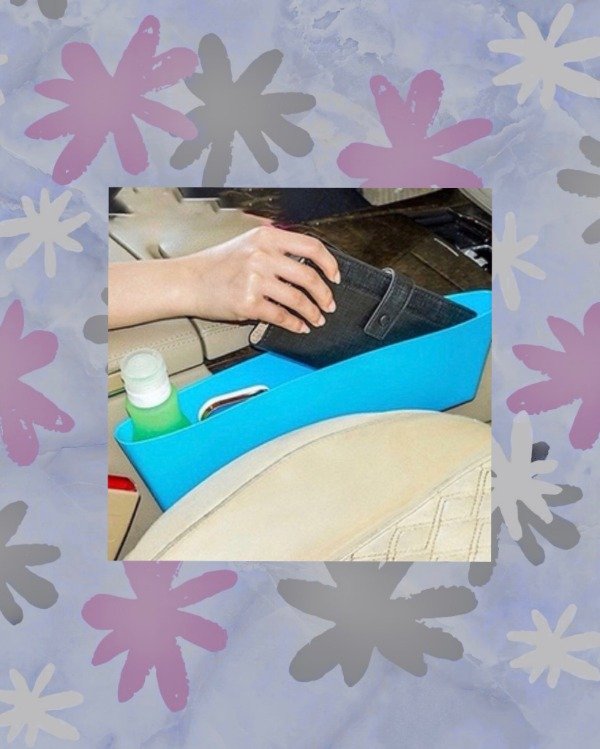 Producto - Box organizador p/auto Celeste