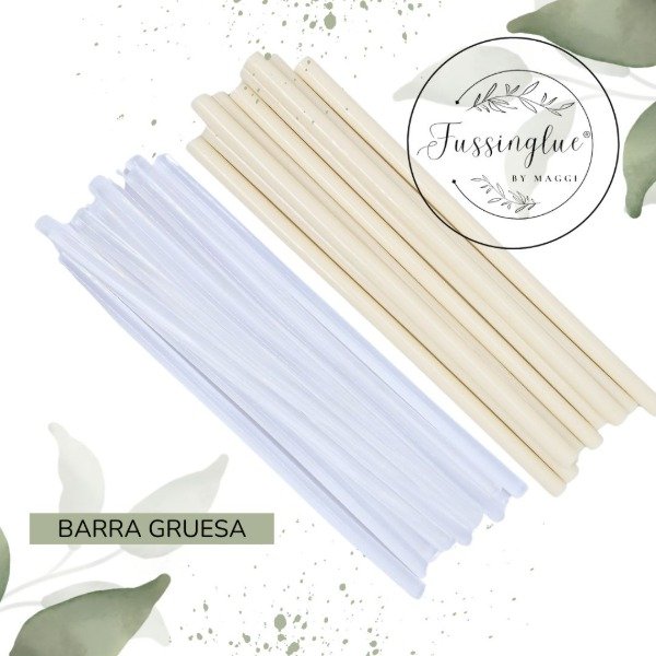 Producto - BARRA HOTMELT GRUESA BLANCA /CRISTAL X 10 UNIDADES