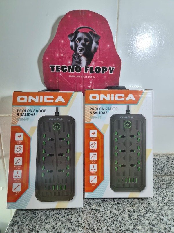 Producto - Zapatilla alargador 6 enchufes 4 usb 2 tipo c