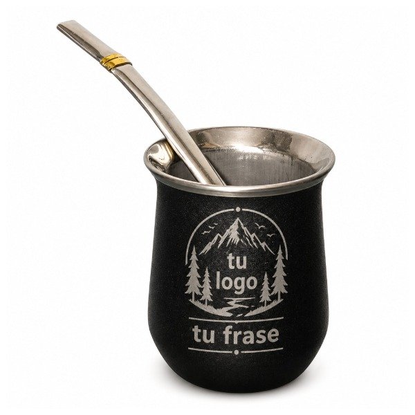 Producto - Mate Térmico Símil Stanley De Acero Inoxidable Personalizado Grabado Láser