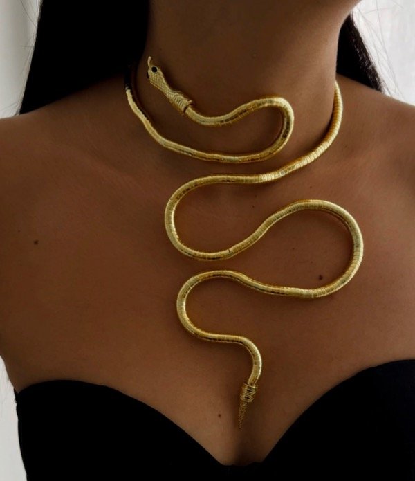 Producto - GARGANTILLA VÍBORA MALEABLE DORADO