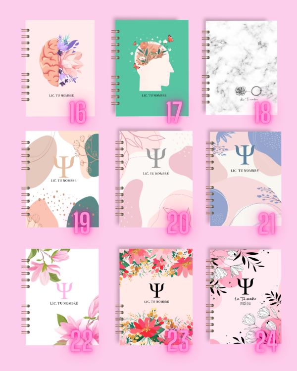 Producto - CUADERNOS AGENDA PSICOLOGIA TURNERO 45 MIN - 2