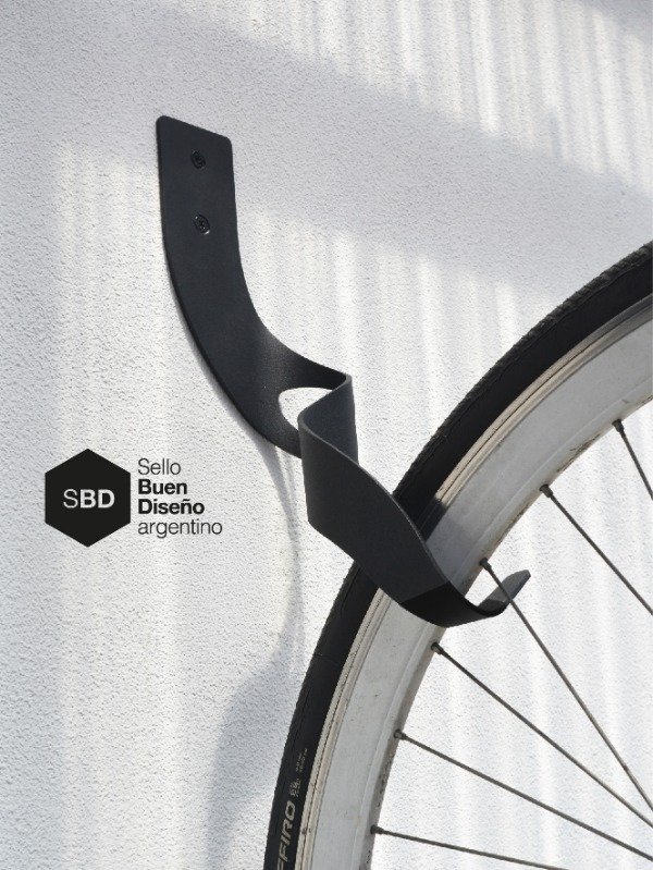 Producto - Bicicletero de Pared de Hierro - Diseño y Resistencia - Color: Negro - 0