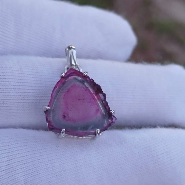 Producto - Dije turmalina sandia rodaja