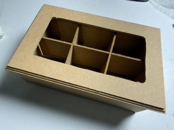 Producto - Caja de te (6 compartimentos) - Incluye vidrio para la tapa