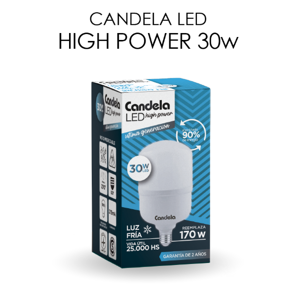 Producto - LAMPARA CANDELA 30W FRIA ( 6803 )