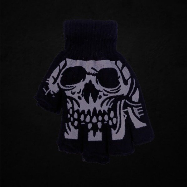Producto - Guantes sin dedos Calavera
