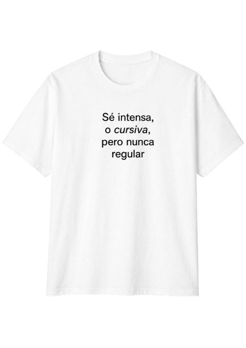 Producto - Se intensa o cursiva pero nunca regular - 1