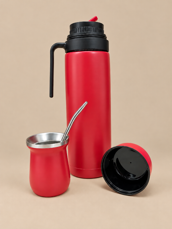 Producto - Termo 1lt. + Mate acero - 2