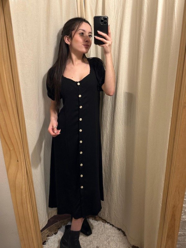 Producto - Vestido Lino heidi Negro