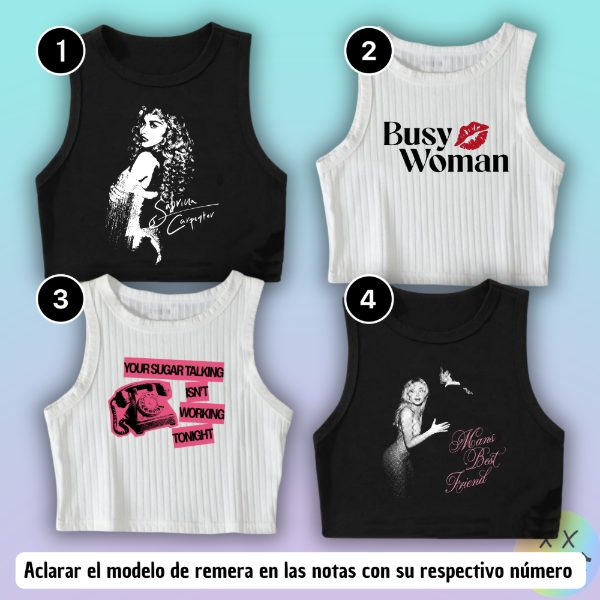 Producto - Musculosas Sabrina Carpenter #3