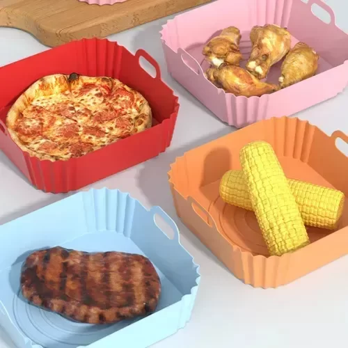 Producto - Molde de silicona para freidora de aire 19cm cuadrado