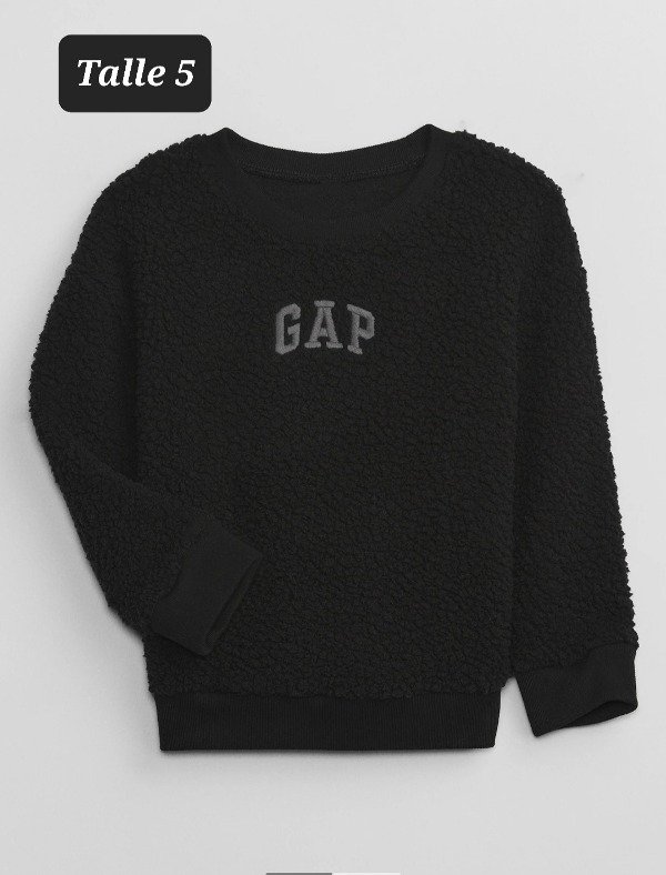 Buzo sherpa gap talle 5 negro