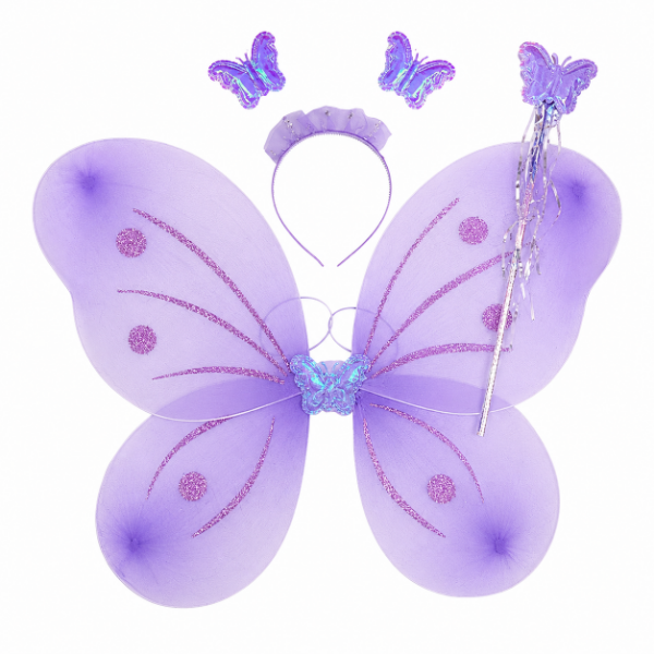 Producto - Set alas   mariposa por color  con varita , vincha - 1
