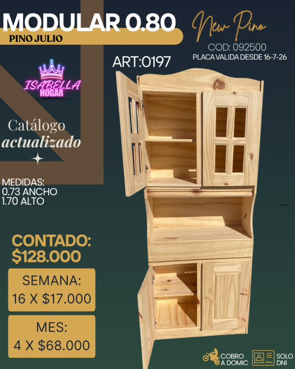 Producto - MODULAR PINO 0.80 - 0