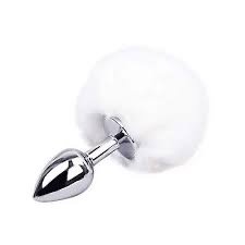 Producto - Plug anal conejo blanco