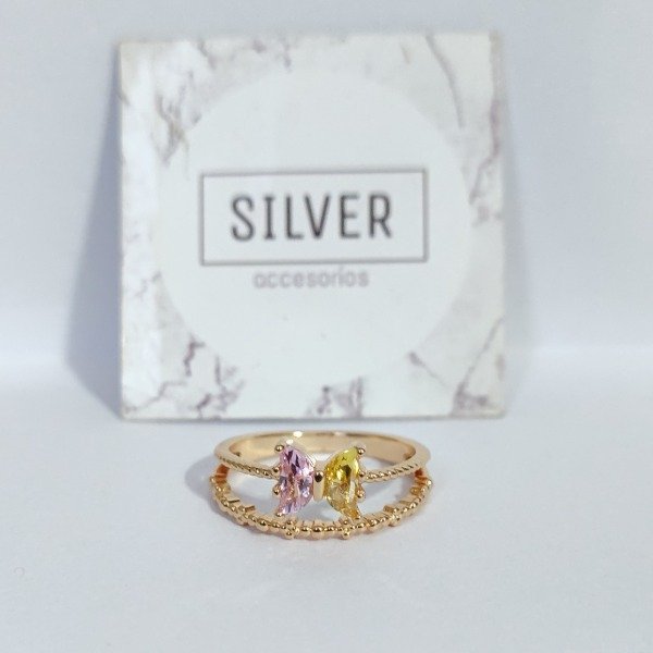 Producto - Anillo Mariposa Bicolor T17 AD
