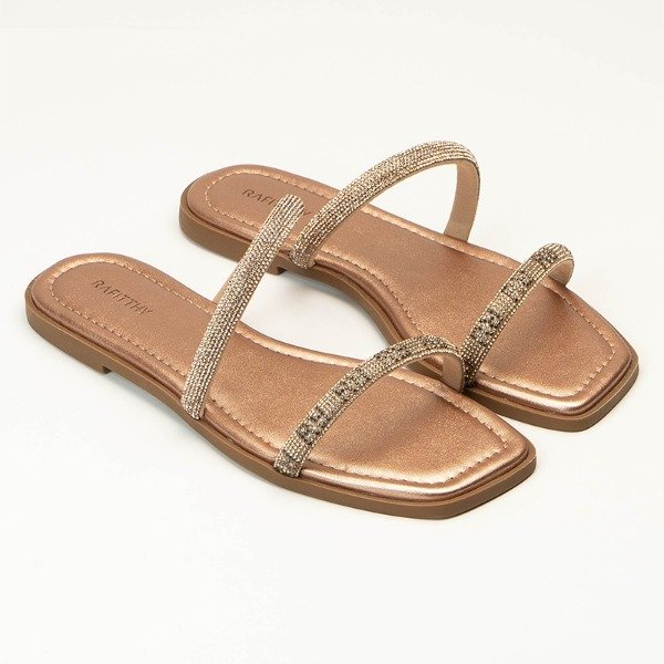 Producto - Sandalia RAFITTHY rose gold con tiras de strass COD.101103