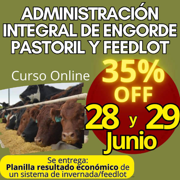Producto - Curso Online: Administración Integral de Engorde Pastoril y Feedlot