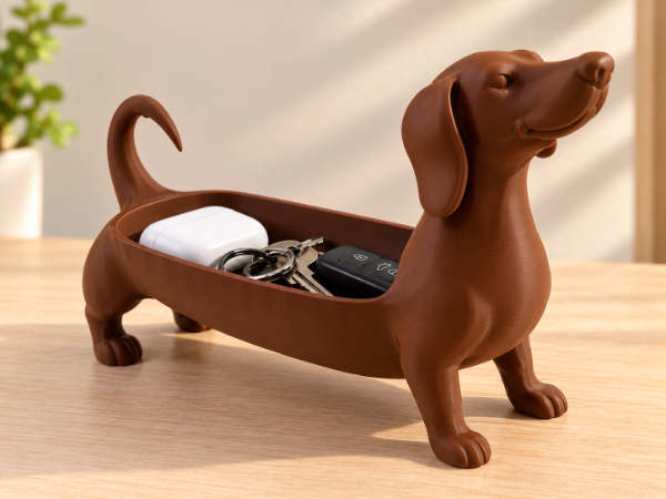Producto - Organizador Porta Llaves Perro Salchicha Dachshund Bandeja - 3