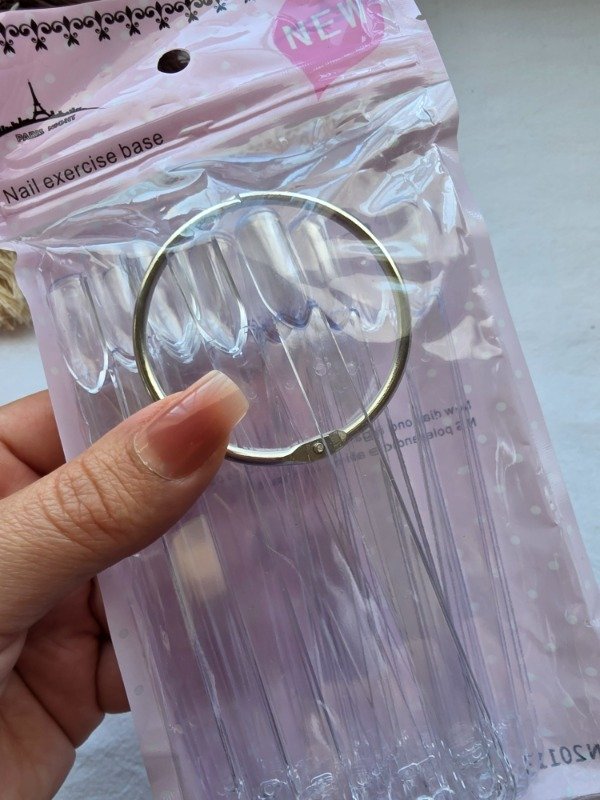Producto - Muestrario cuadradas transparentes Uñero Paris Night Forma clásic