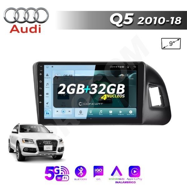 Producto - MULTIMEDIA AUDI Q5  2 GIGAS 2010/18 - 9" CON CAR PLAY Y ANDROID AUTO